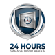 24 Hours Garage Door Repair Logo